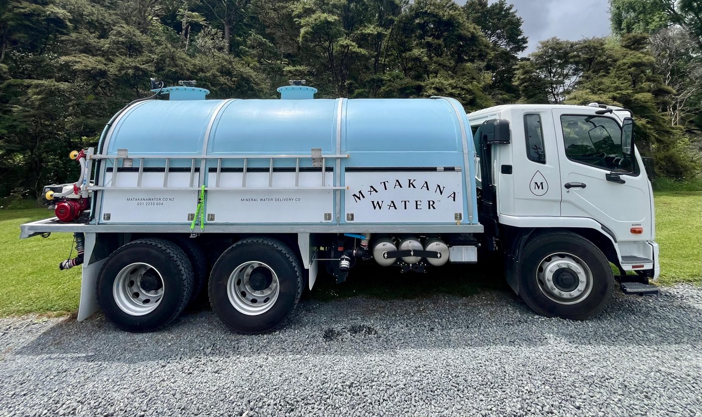 Big Blue, our 2025 Mitsubishi Fuso Fighter water truck